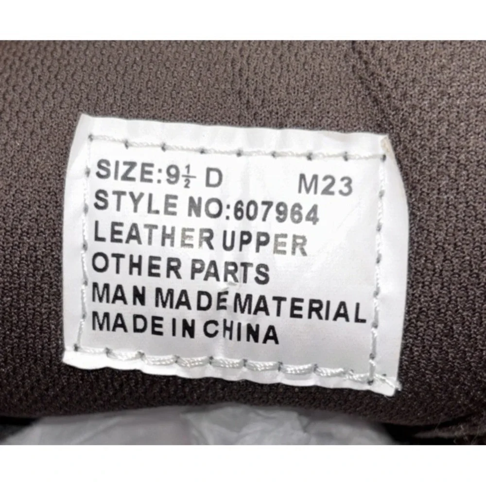 NEW Work America Responder Service Oxford Men's Size 9.5D Brown Leather Lace Up